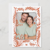 Evergreen Elegance Wedding Einladung (Rückseite)