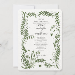 Evergreen Elegance Wedding Einladung