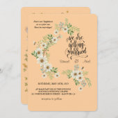 Evergreen Elegance Wedding Einladung (Vorne/Hinten)