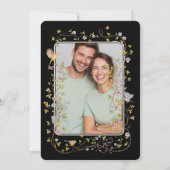 Evergreen Elegance Wedding Einladung (Rückseite)