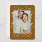 Evergreen Elegance Wedding Einladung (Rückseite)