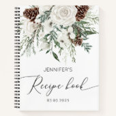 Evergreen elegante Brautparty-Rezept Notizblock (Vorderseite)