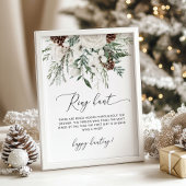 Evergreen elegante Ringjagd Brautparty Poster