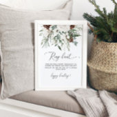 Evergreen elegante Ringjagd Brautparty Poster