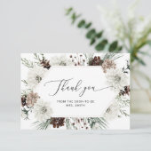 Evergreen elegantes Brautparty Dankeschön-Karte Karte (Stehend Vorderseite)