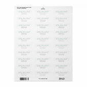 Evergreen Feliz Navidad Mail Return Address Label (Vorne)