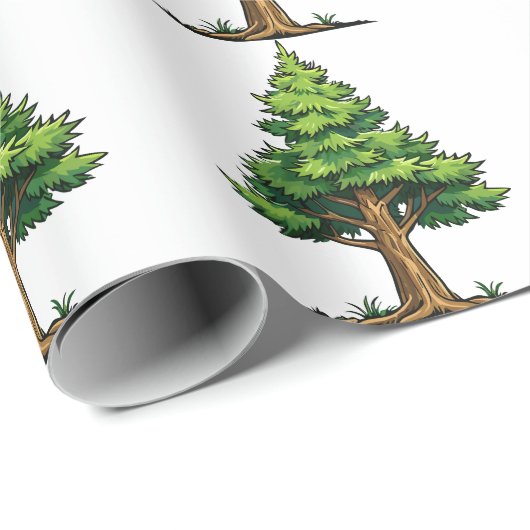 Evergreen forest geschenkpapier (Rolleneckpunkt)