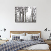 Evergreen forest im Winter Leinwanddruck (Insitu (Schlafzimmer))