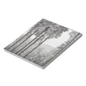Evergreen forest im Winter Notizblock (Rotiert)