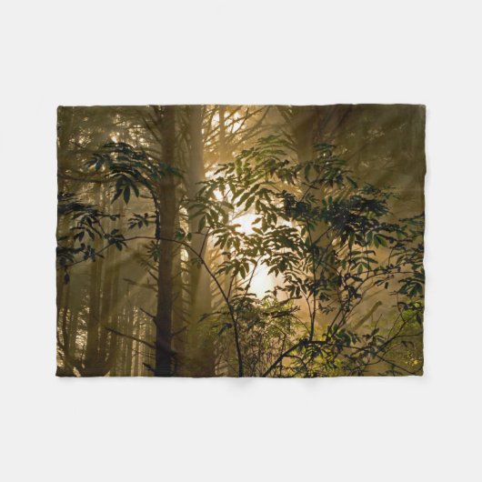 Evergreen Forest | Oregon Coast Fleecedecke (Vorderseite (Horizontal))