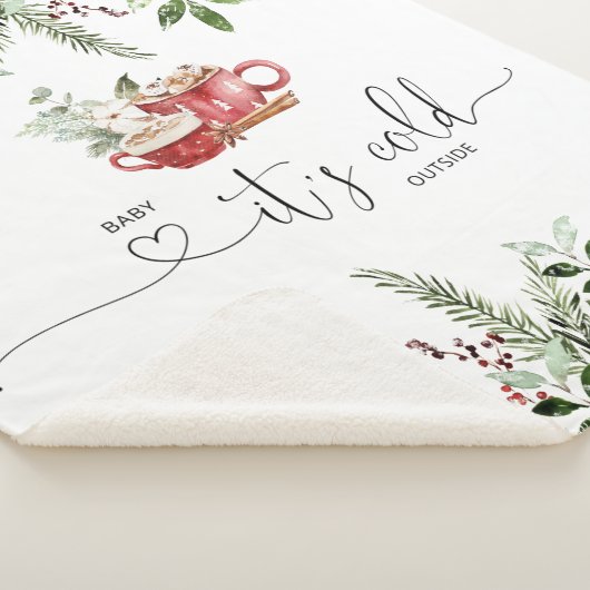 Evergreen gemütliche Baby kalt draußen Sherpadecke (3/4)