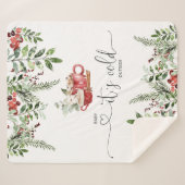 Evergreen gemütliche Baby kalt draußen Sherpadecke (Vorderseite (Horizontal))