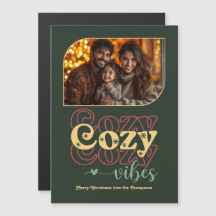 Evergreen Glow Holiday Keepake Weihnachts-Foto Magnetkarte
