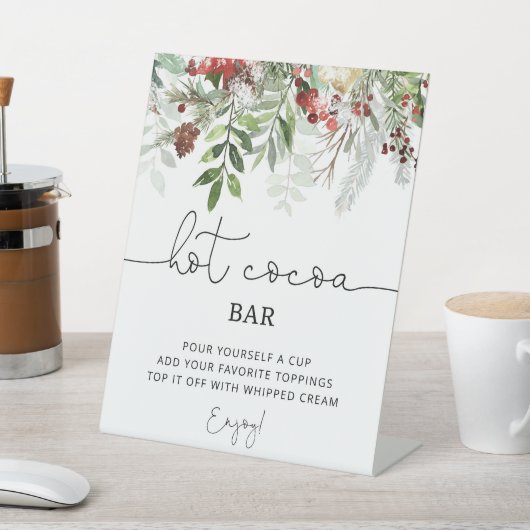 Evergreen Hot Cocoa Bar Sockelschild (In SItu)