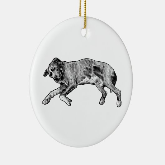 Evergreen Hush, Side Sleeper Keramik Ornament (Rechts)