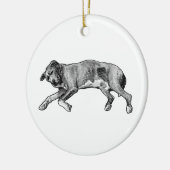 Evergreen Hush, Side Sleeper Keramik Ornament (Links)