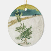 Evergreen in Snow Keramikornament (Links)