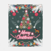 Evergreen Joy of Christmas Fleecedecke (Vorderseite)