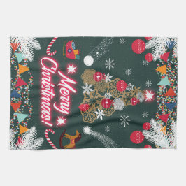 Evergreen Joy of Christmas Geschirrtuch