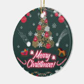 Evergreen Joy of Christmas Keramik Ornament (Links)