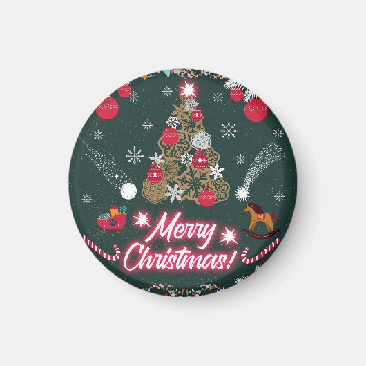 Evergreen Joy of Christmas Magnet (Vorne)
