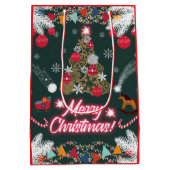 Evergreen Joy of Christmas Mittlere Geschenktüte (Rückseite)