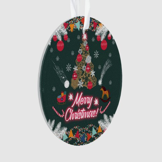 Evergreen Joy of Christmas Ornament (Vorderseite)