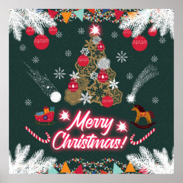 Evergreen Joy of Christmas Poster