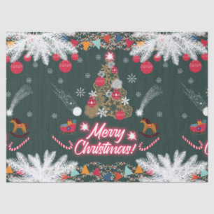 Evergreen Joy of Christmas Seidenpapier