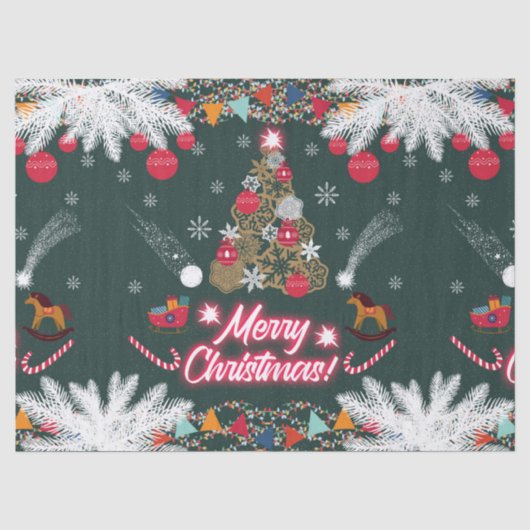 Evergreen Joy of Christmas Seidenpapier (Vorderseite)