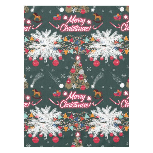 Evergreen Joy of Christmas Tischdecke (Vorderseite)