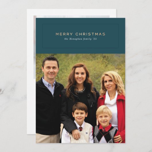 Evergreen Keepake Feiertagskarte (Vorne/Hinten)