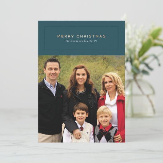 Evergreen Keepake Feiertagskarte (Stehend Vorderseite)