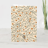 Evergreen Kisses Under the Mistletoe Christmas Karte (Rückseite)