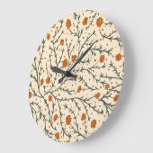 Evergreen Kisses Under the Mistletoe Heart Große Wanduhr (Winkel)