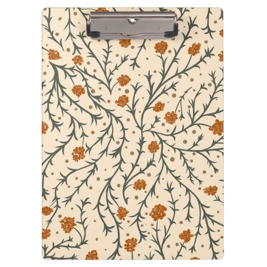 Evergreen Kisses Under the Mistletoe Heart Klemmbrett (Vorderseite)