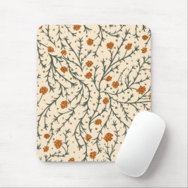 Evergreen Kisses Under the Mistletoe Heart Mousepad