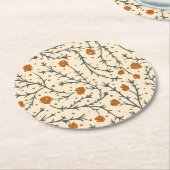 Evergreen Kisses Under the Mistletoe Runder Pappuntersetzer (Angewinkelt)