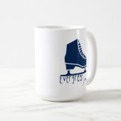 Evergreen Lake, Colorado Ice Skaten Kaffeetasse (VorderseiteRechts)