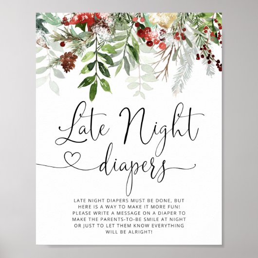 Evergreen Late night diapgame Poster (Vorne)