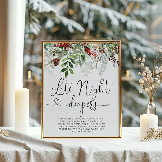 Evergreen Late night diapgame Poster