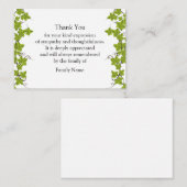 Evergreen Leaf Dankeschön Karte (Vorne/Hinten)