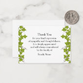 Evergreen Leaf Dankeschön Karte (Vorderseite/Rückseite Beispiel)
