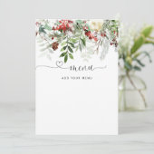Evergreen-Menükarte Einladung (Stehend Vorderseite)
