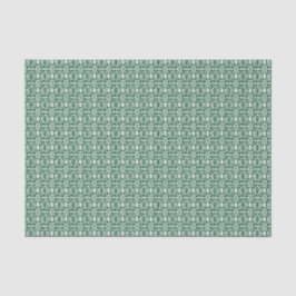 Evergreen mit weißem Crochet Lace-Muster Seidenpapier