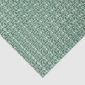 Evergreen mit weißem Crochet Lace-Muster Seidenpapier (Ausschnitt)