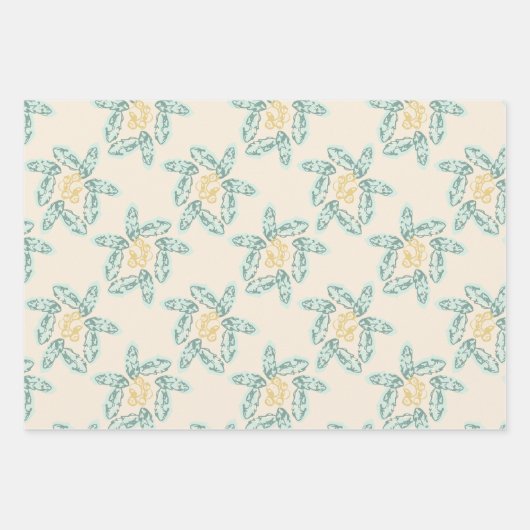 Evergreen Mix Wrapping Paper Sheets Geschenkpapier Set (Vorderseite)