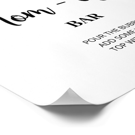 Evergreen Momosa Bar Poster (Ecke)