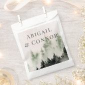 Evergreen Mountain Mist Rustikaler Winter White Gr Geschenktütchen (Ausgeschnitten)