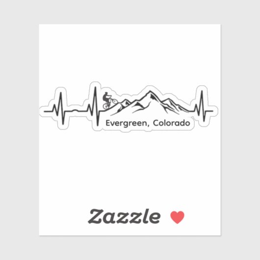 Evergreen MTB Vinyl Sticker (Blatt)